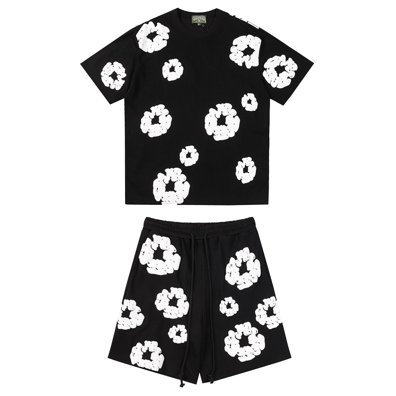 DENIM TEARS Cotton Wreath Graphic Short-Sleeve Set — hero