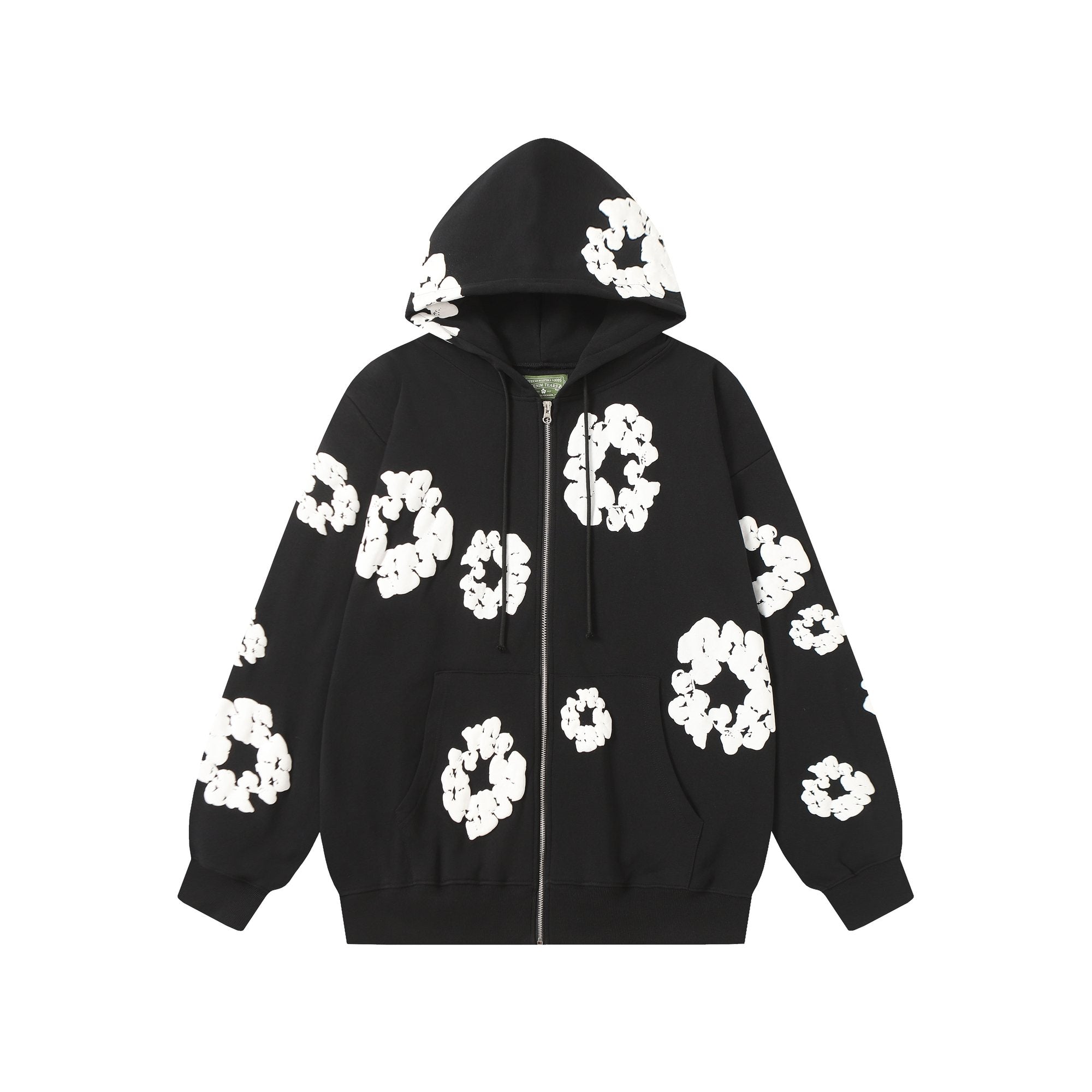 DENIM TEARS Floral Zip Hoodie — hero