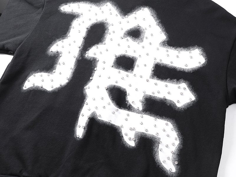 MIXED EMOTION Back Graphic Zip Hoodie — detail