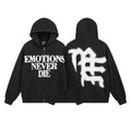 MIXED EMOTION Back Graphic Zip Hoodie — hero