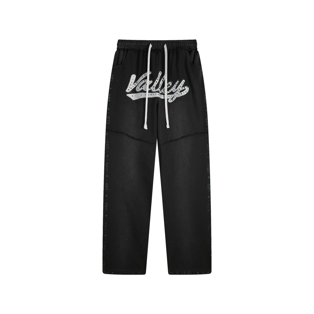 Valley Rhinestone Graphic Sweatpants — front
