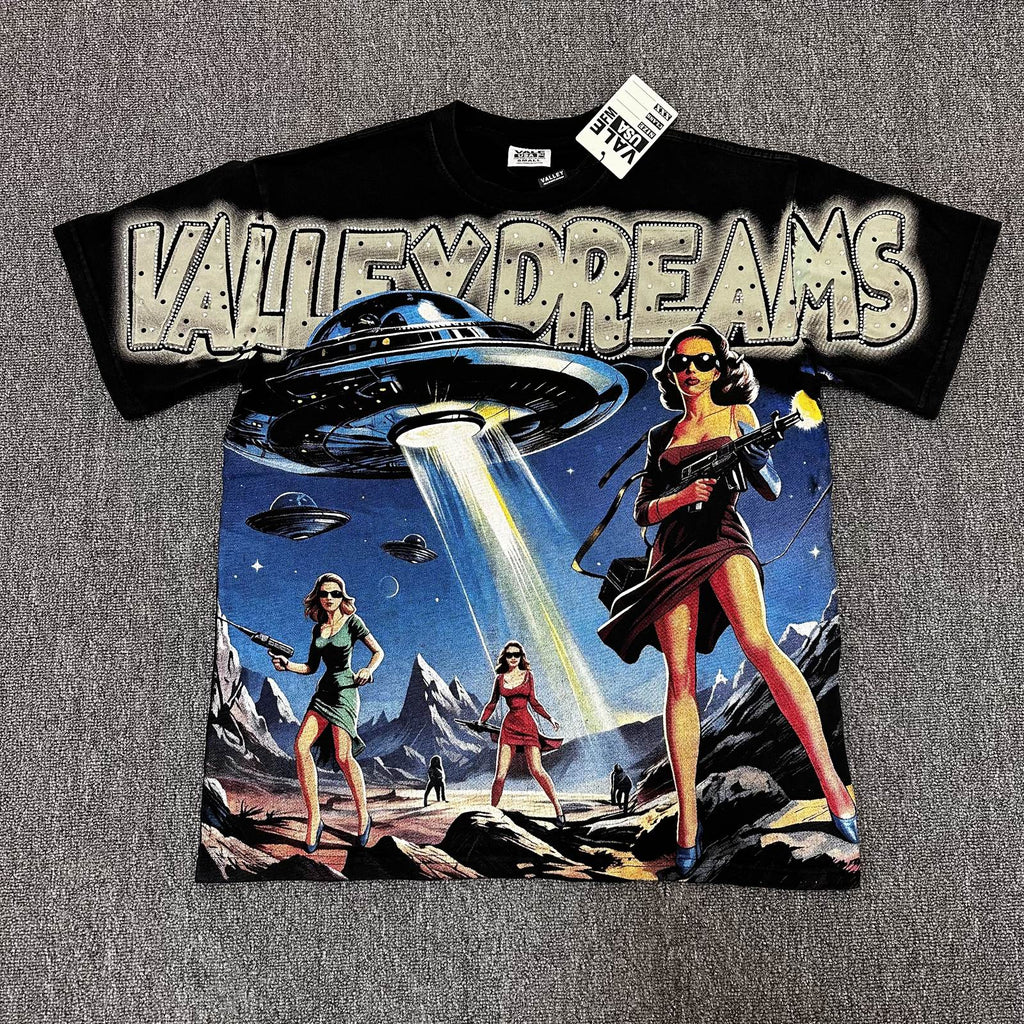 VALE USA Valley Dreams UFO Graphic T-Shirt — hero