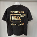 TRIPLE SEVENS Lucky Eventually Washed Graphic T-Shirt — back