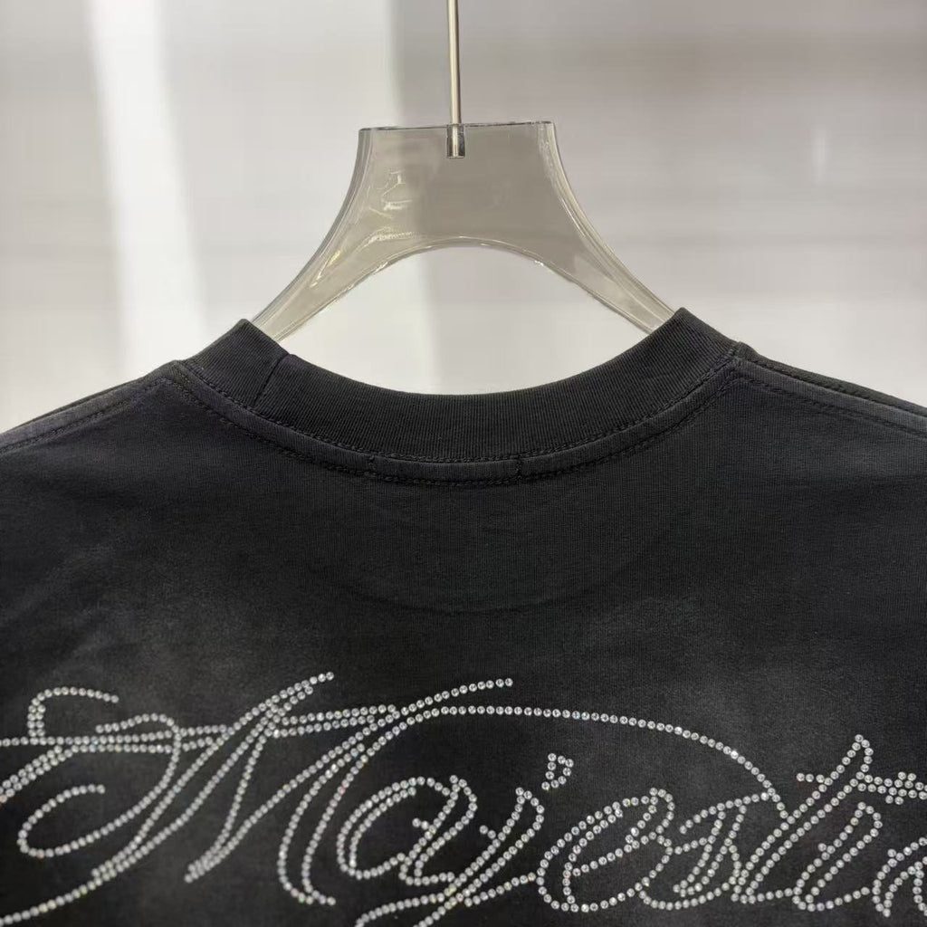 MAJESTIK Script Graphic Short-Sleeve T-Shirt — detail