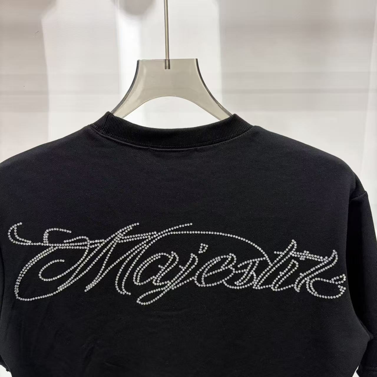 MAJESTIK Eagle Script Graphic Short-Sleeve T-Shirt — detail