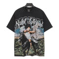SAINT Rider & De Ores Graphic Washed Black T-Shirt — hero