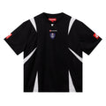 Supreme Black Soccer-Inspired Jersey Graphic T-Shirt — hero
