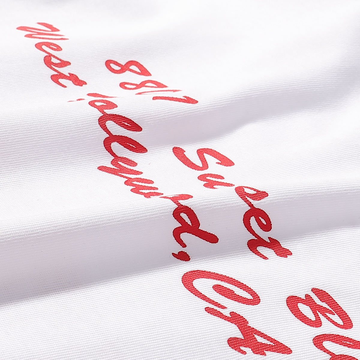 Supreme Address Back Graphic T-Shirt — fabric_closeup