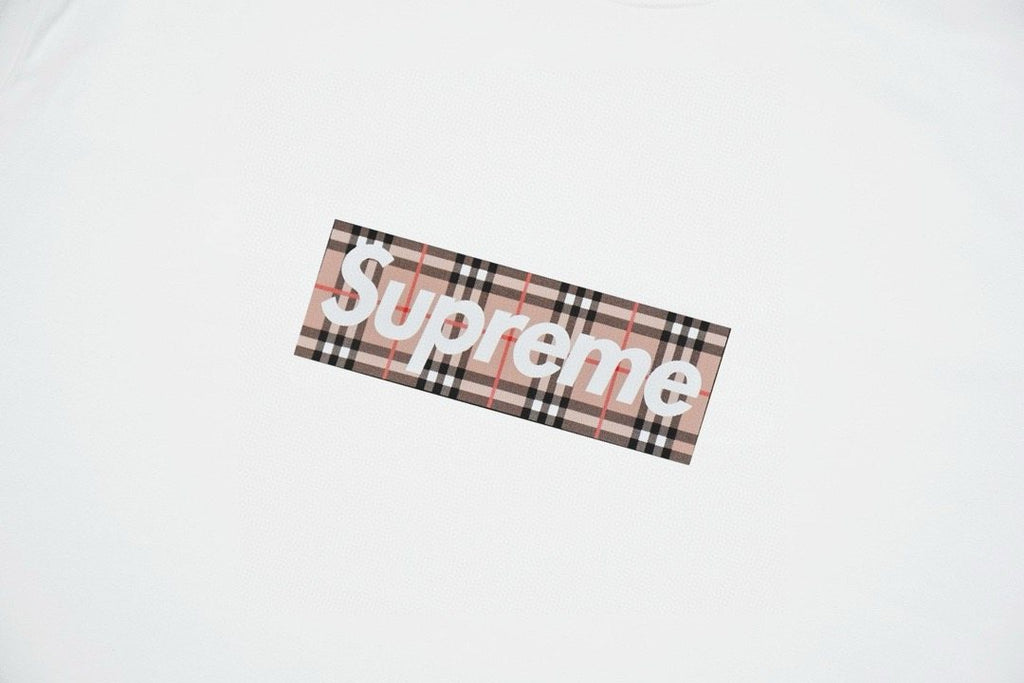 Supreme Plaid Box-Logo Graphic T-Shirt — detail
