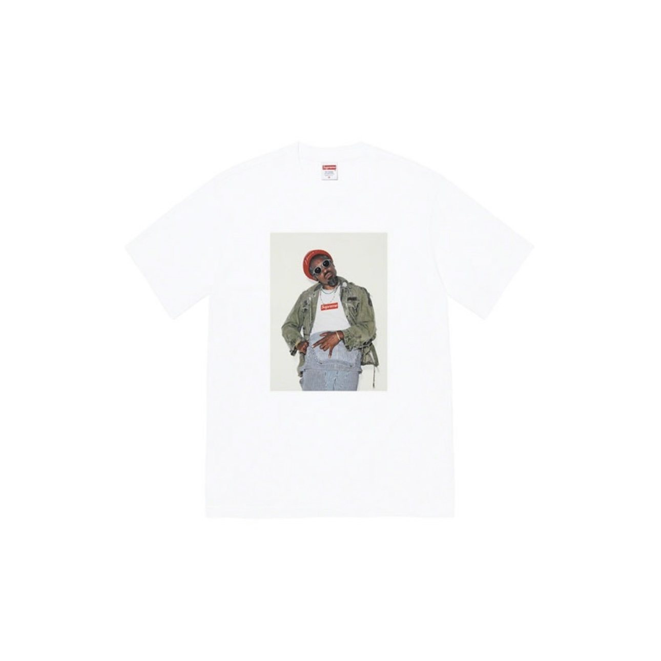 Supreme André 3000 Portrait Graphic T-Shirt — front