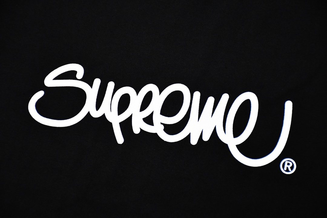 Supreme Handstyle Script Graphic T-Shirt — detail