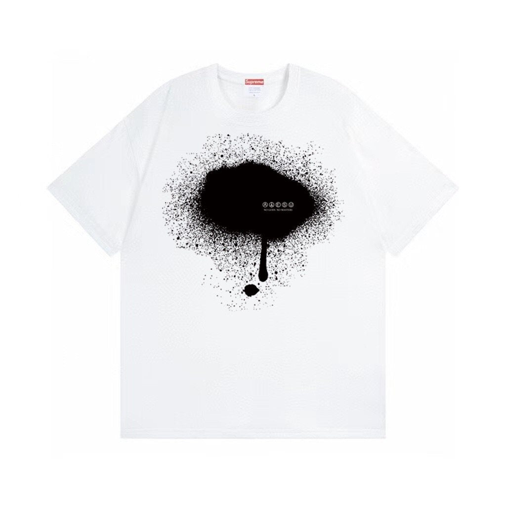 Supreme Paint-Drip Graphic T-Shirt — front