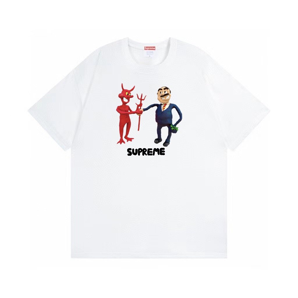 Supreme Business Devil Graphic T-Shirt — front