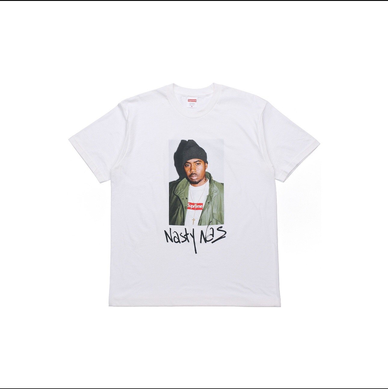 Supreme Nas Portrait Graphic T-Shirt — front