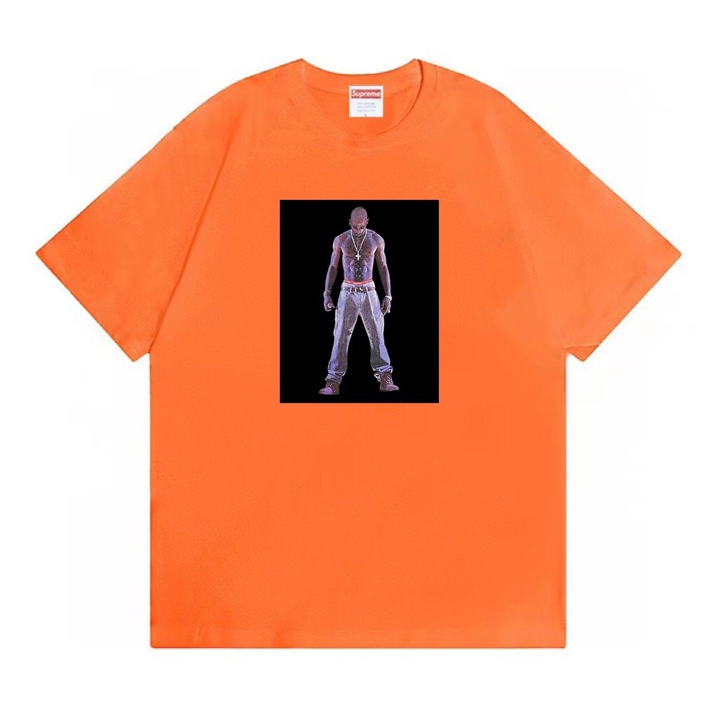Supreme Tupac Hologram Graphic Short-Sleeve T-Shirt — front
