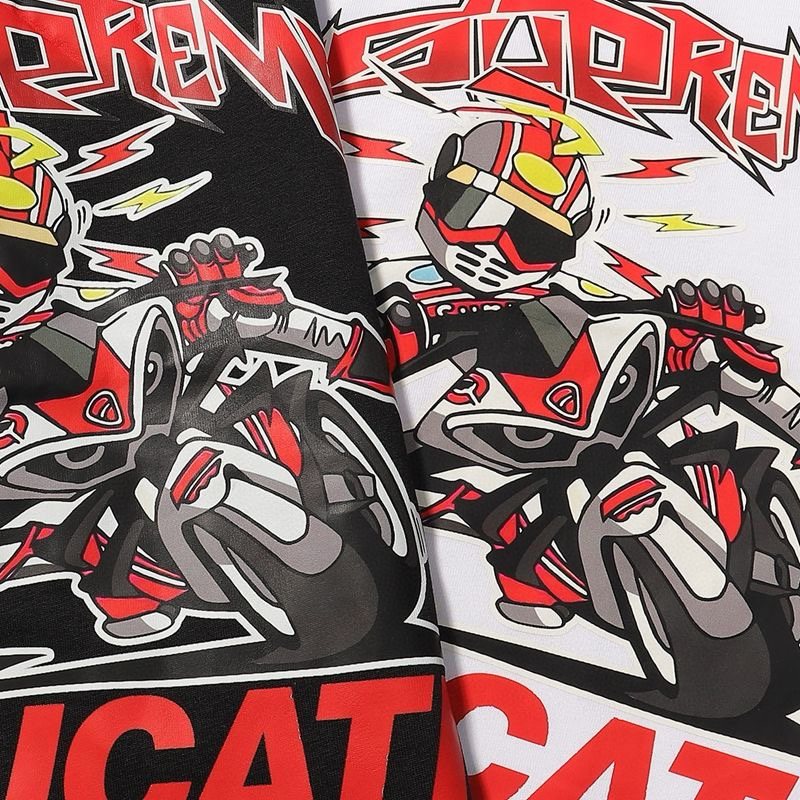 Supreme Ducati Racing Graphic T-Shirt — fabric_closeup
