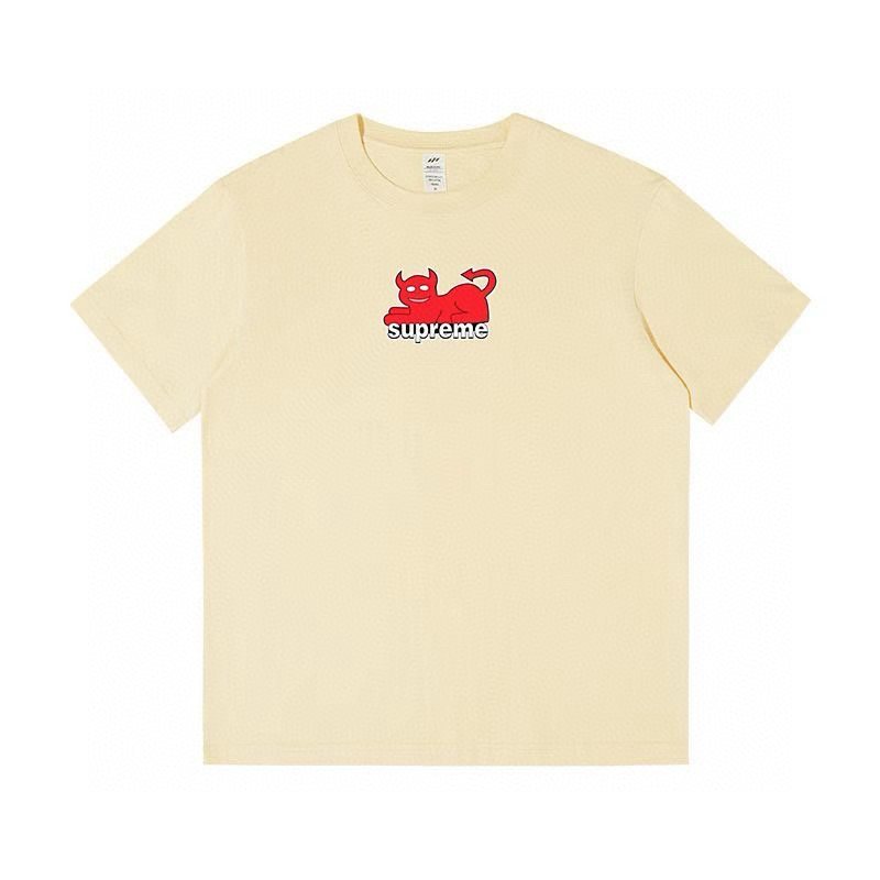 Supreme Devil Cat Graphic Short-Sleeve T-Shirt — front