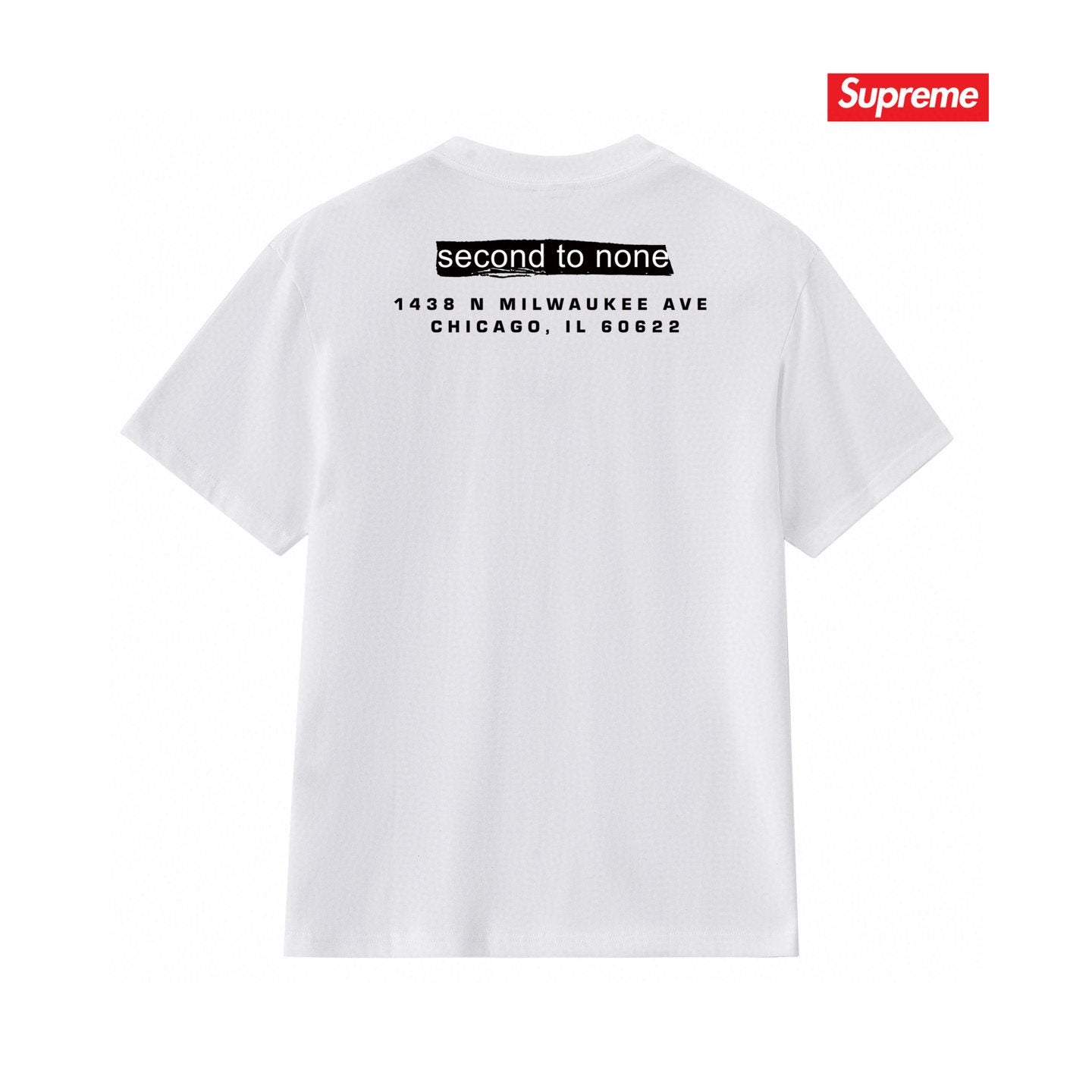 Supreme Chicago Store Opening Graphic Short-Sleeve T-Shirt — back