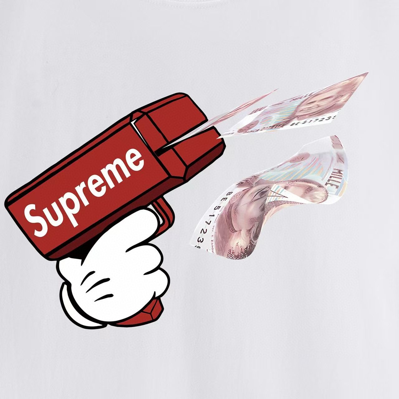 Supreme Kid Grigio Graphic Short-Sleeve T-Shirt — detail