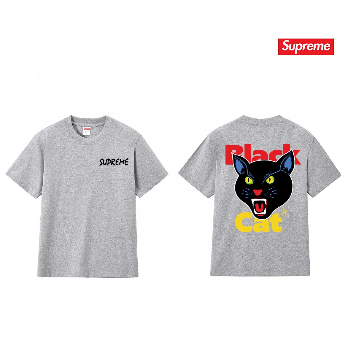 Supreme Cat Head Graphic Short-Sleeve T-Shirt — comparison