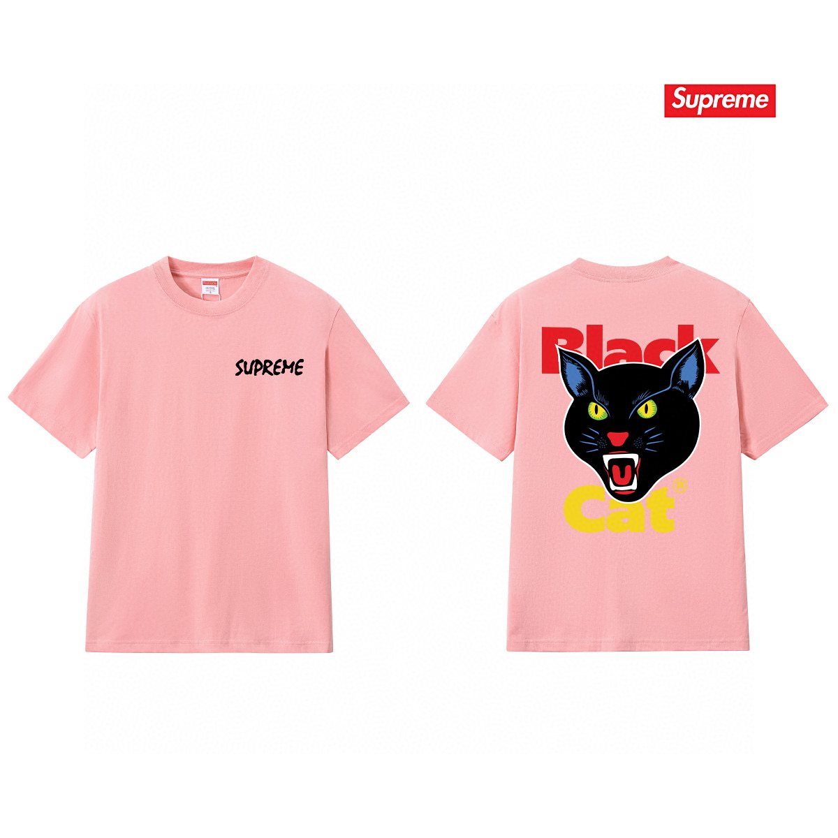 Supreme Cat Head Graphic Short-Sleeve T-Shirt — comparison