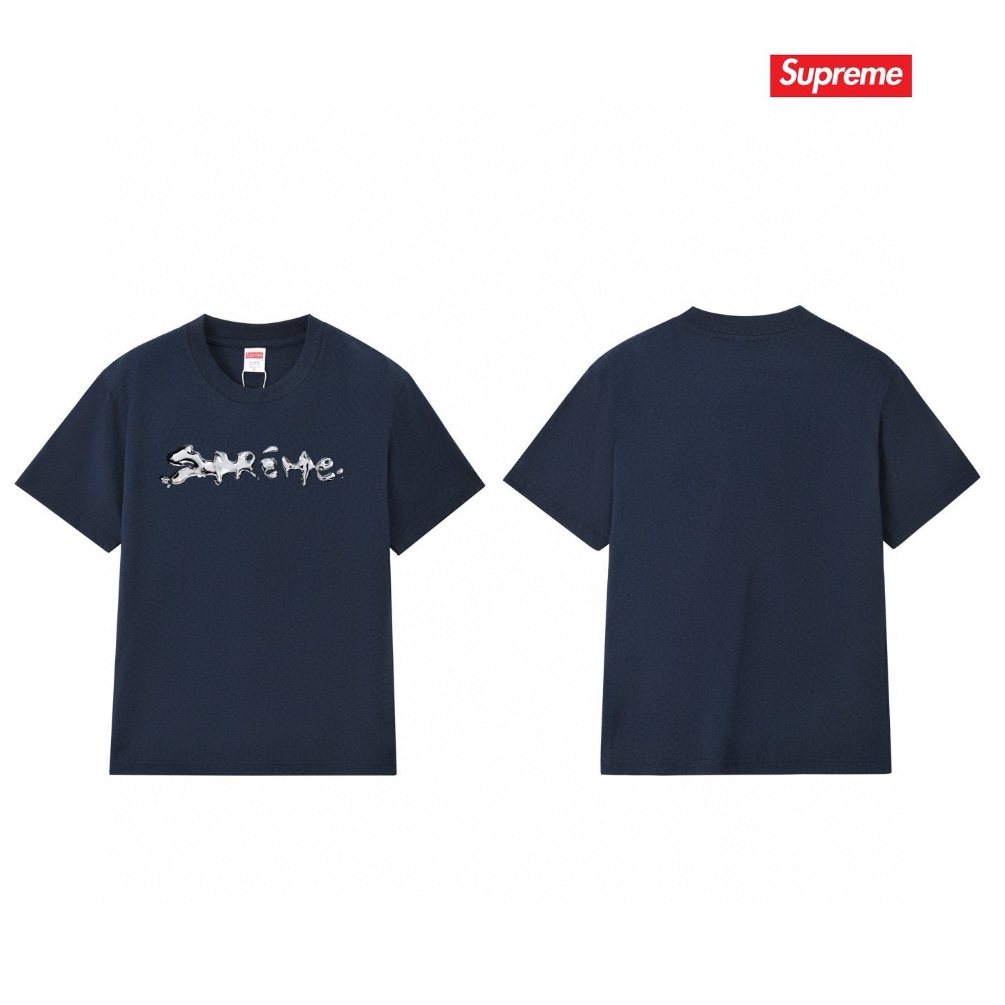 Supreme Chrome Wordmark Short-Sleeve T-Shirt — front