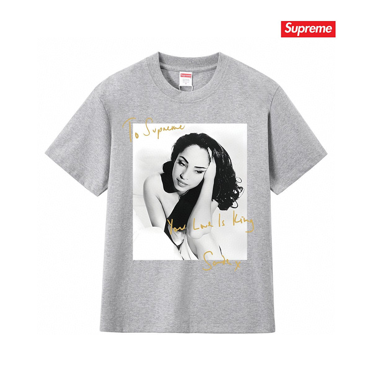 Supreme Sade Portrait Graphic T-Shirt — front