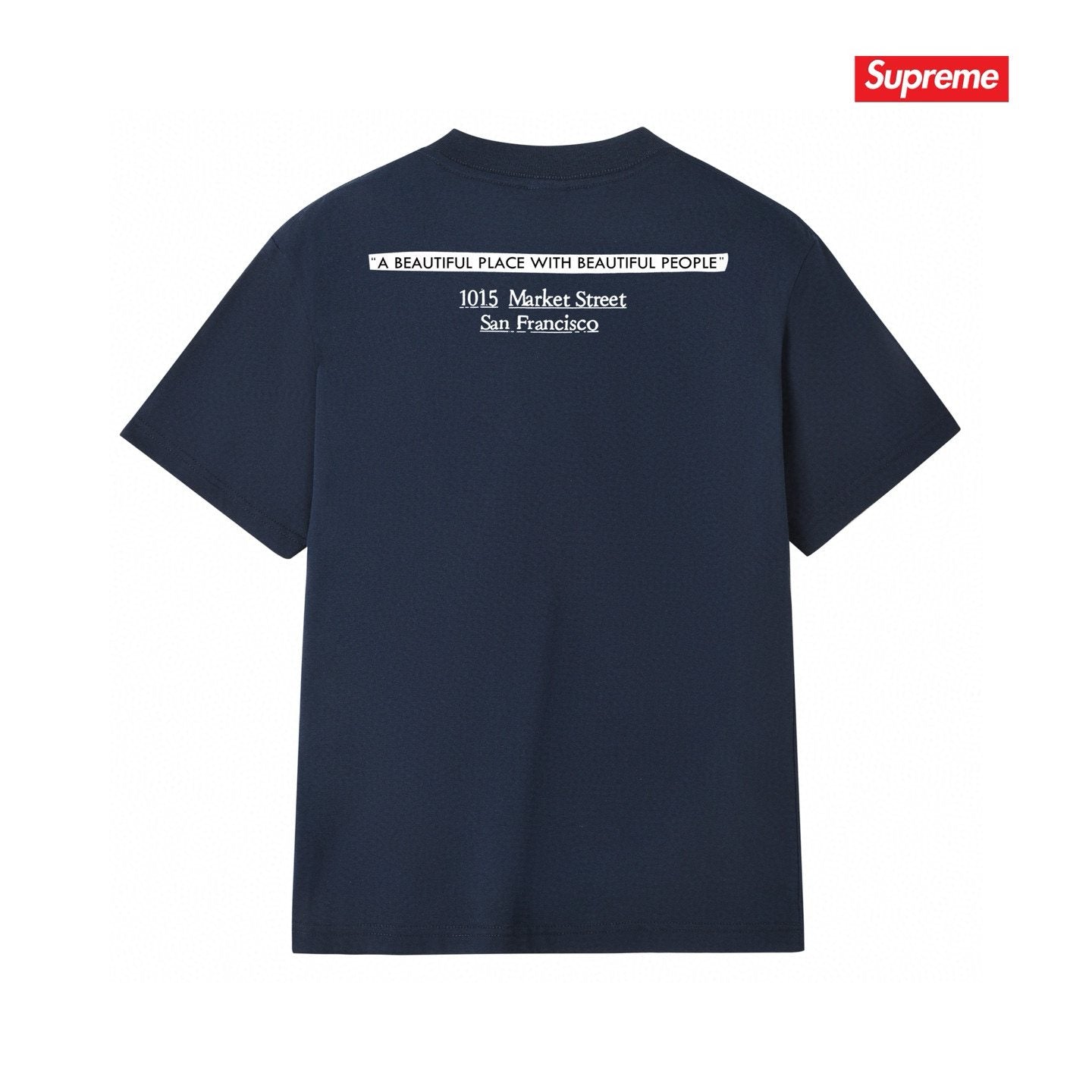 Supreme Address Graphic Short-Sleeve T-Shirt — back