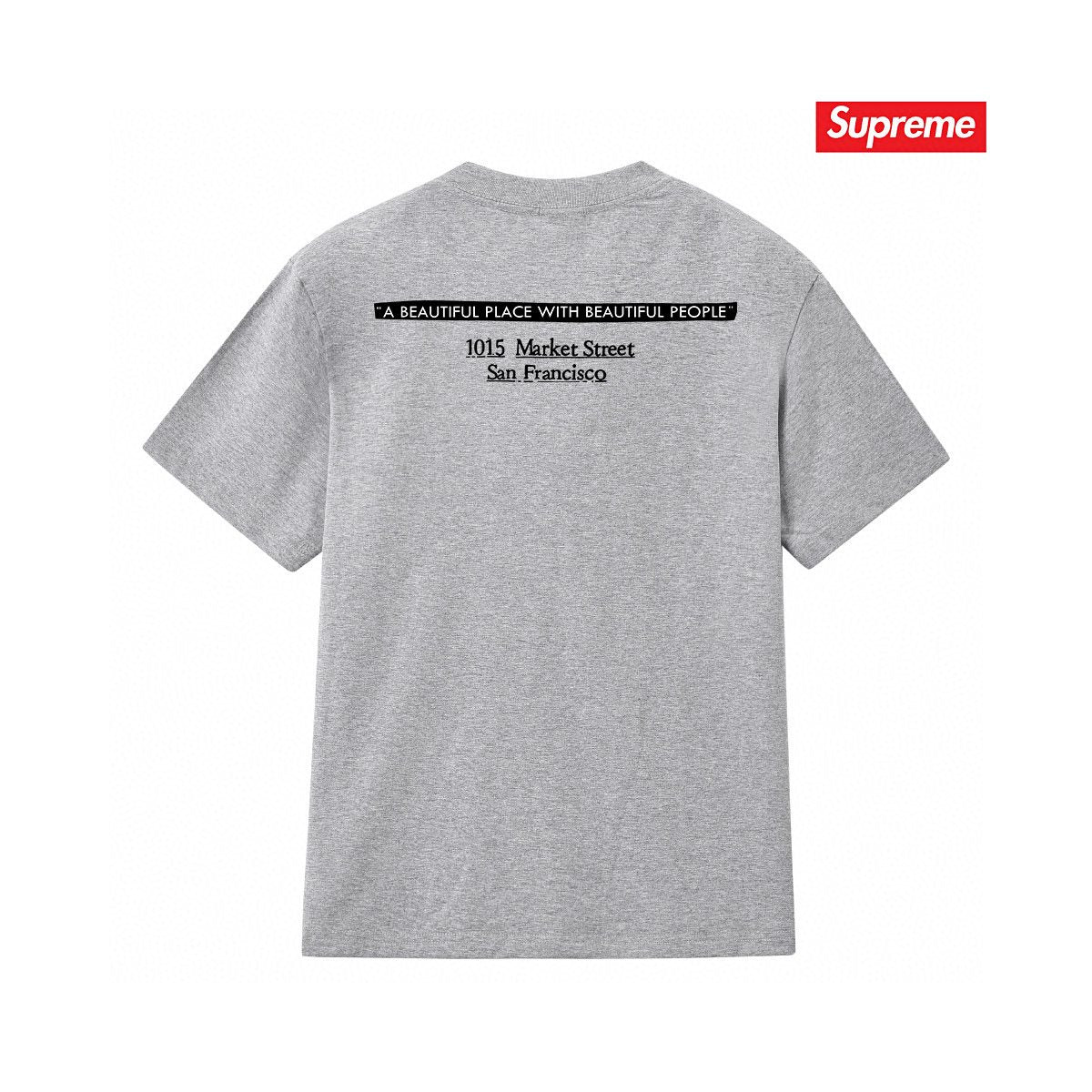 Supreme Address Graphic Short-Sleeve T-Shirt — back