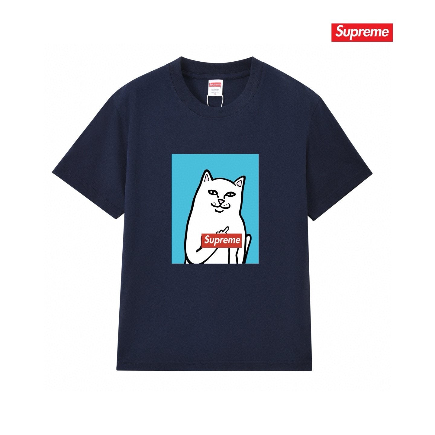 Supreme Cat Graphic Short-Sleeve T-Shirt — front