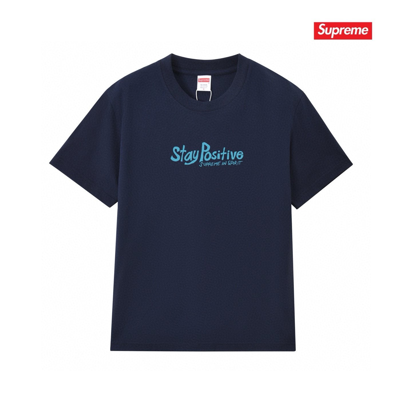 Supreme StayPositive Affirmation Graphic T-Shirt — front