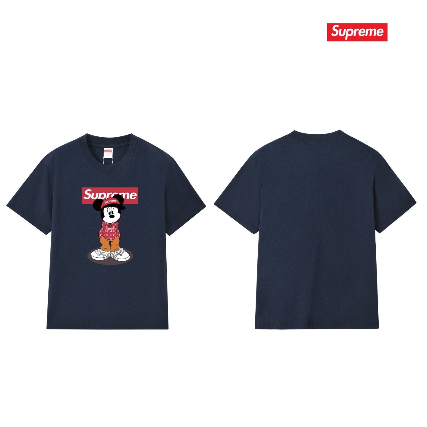 Supreme Mickey-Style Character Graphic T-Shirt — comparison