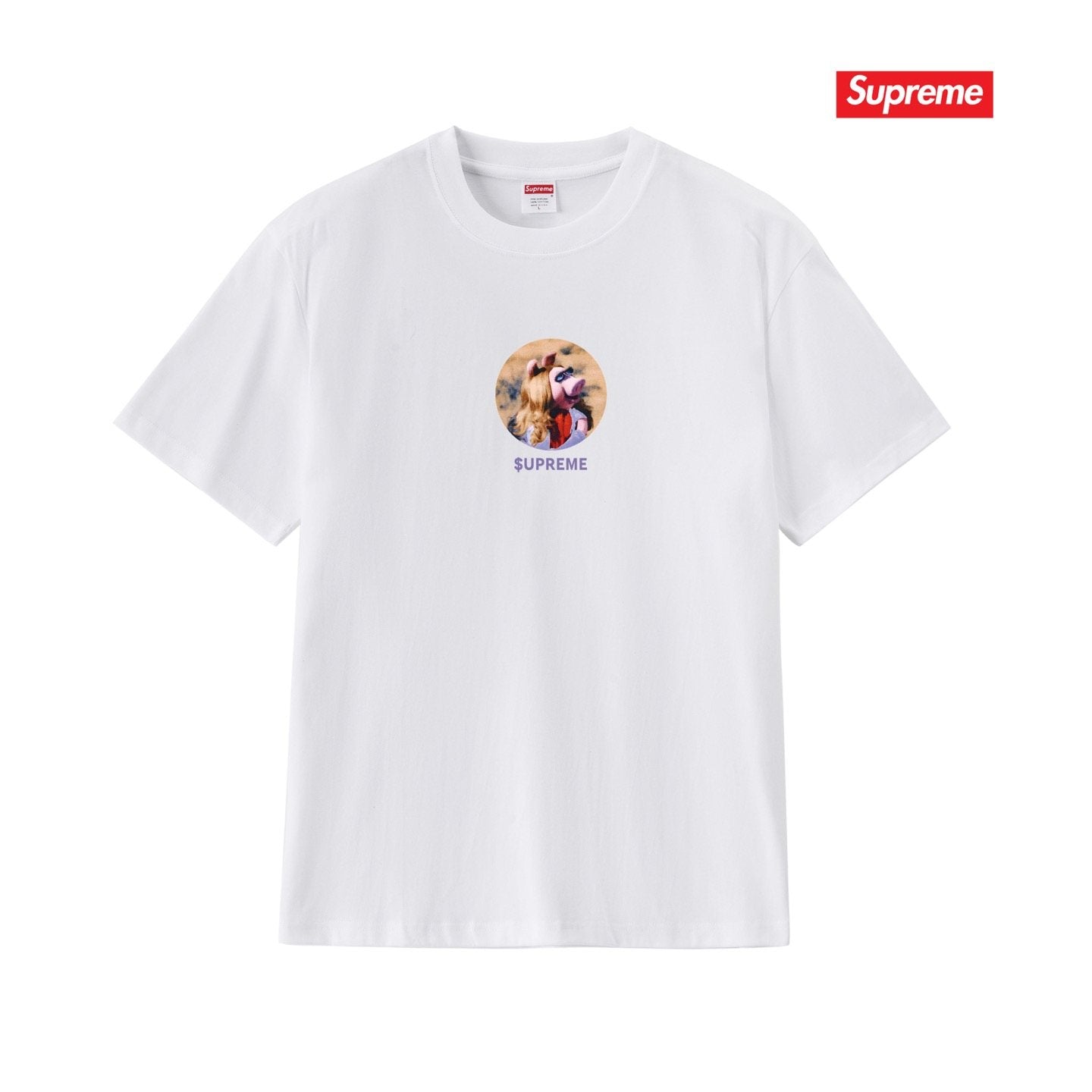 Supreme Chest Graphic Back Print T-Shirt — front