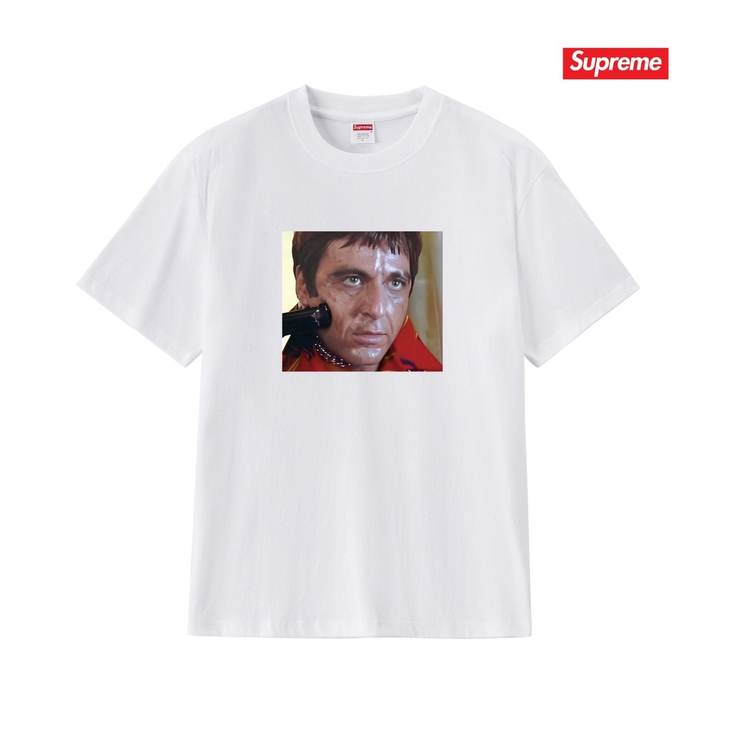 Supreme Face Graphic Short-Sleeve T-Shirt — front