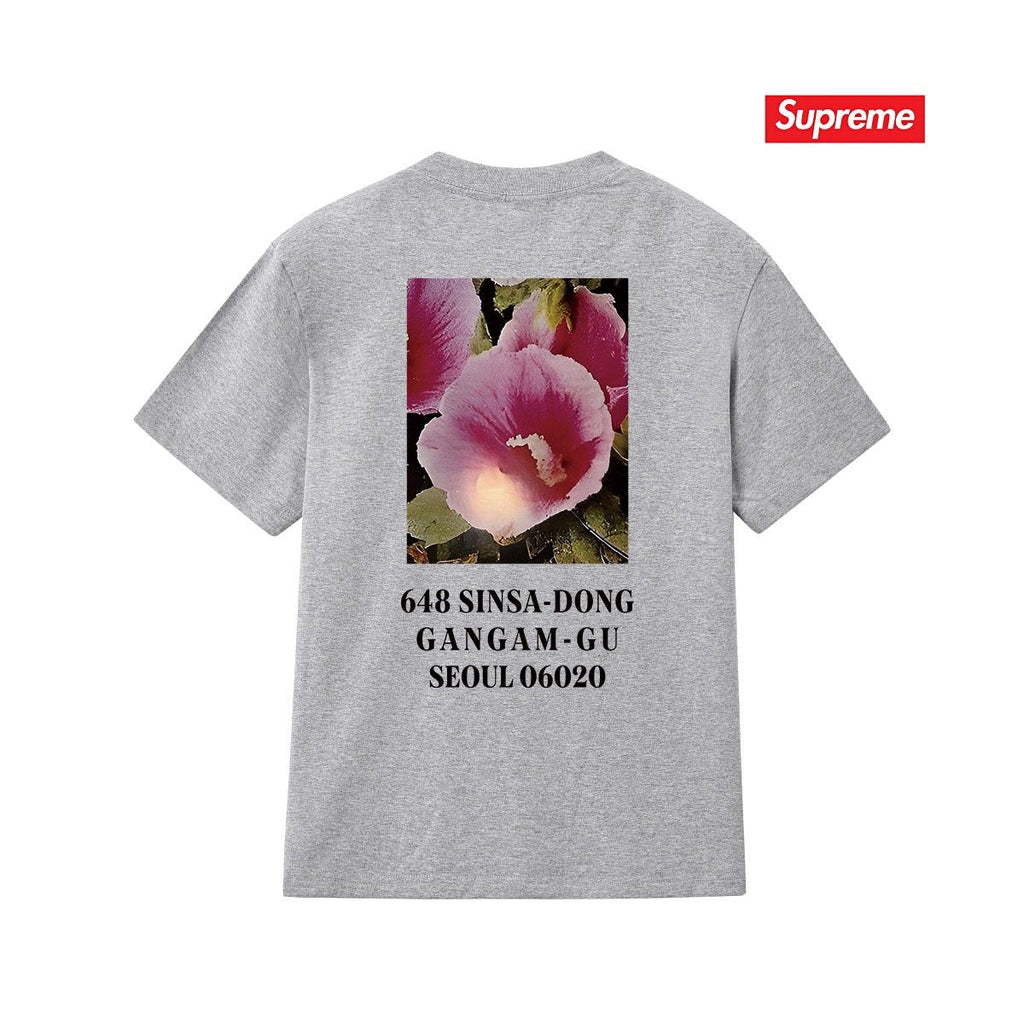 Supreme Flower Address Graphic T-Shirt — back