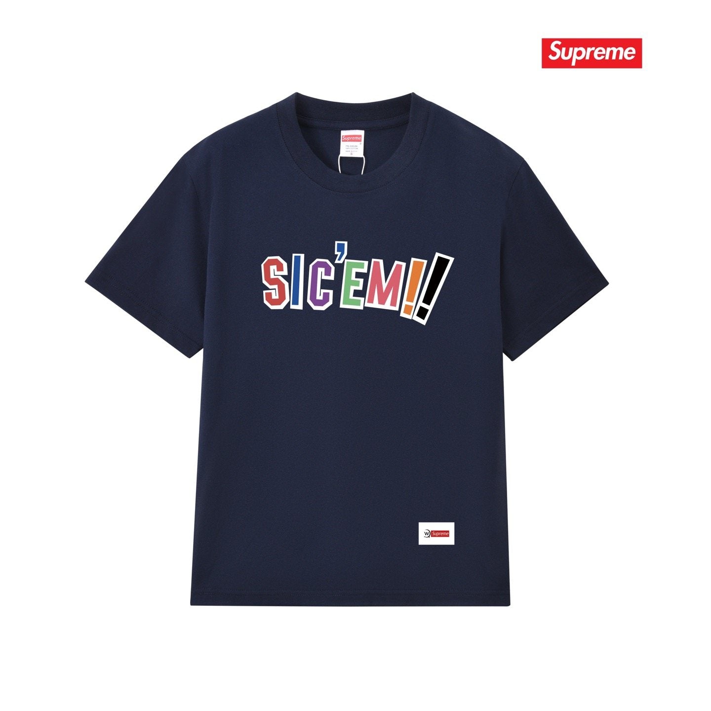 Supreme SIC'EM Street As Usual Graphic T-Shirt — front