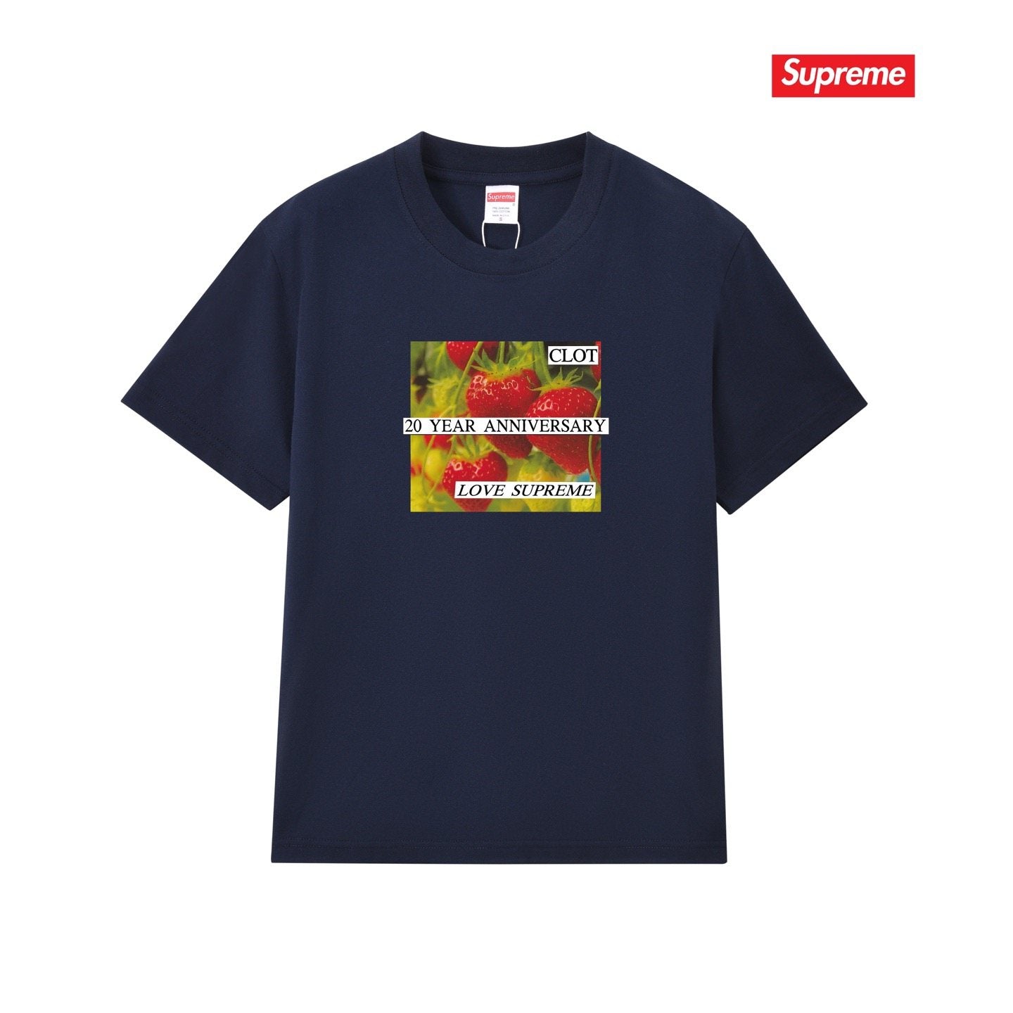 Supreme Floral Anniversary Graphic T-Shirt — front