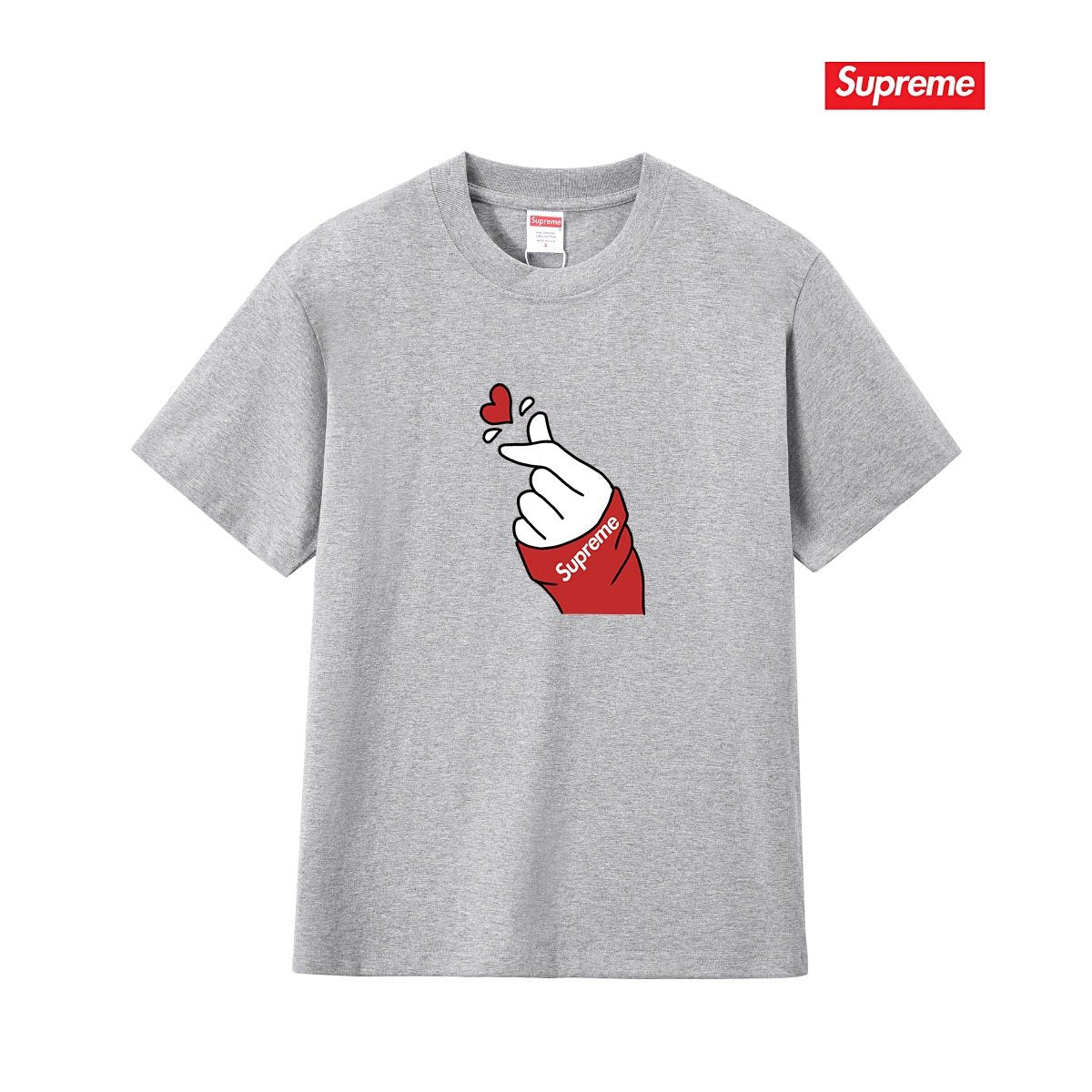 Supreme Finger Heart Graphic T-Shirt — front