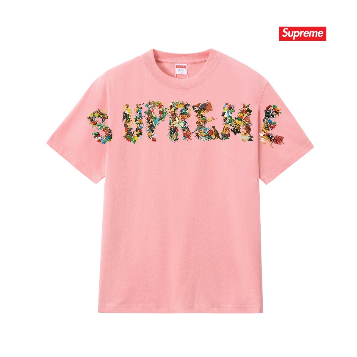 Supreme Floral Wordmark Short-Sleeve T-Shirt — front