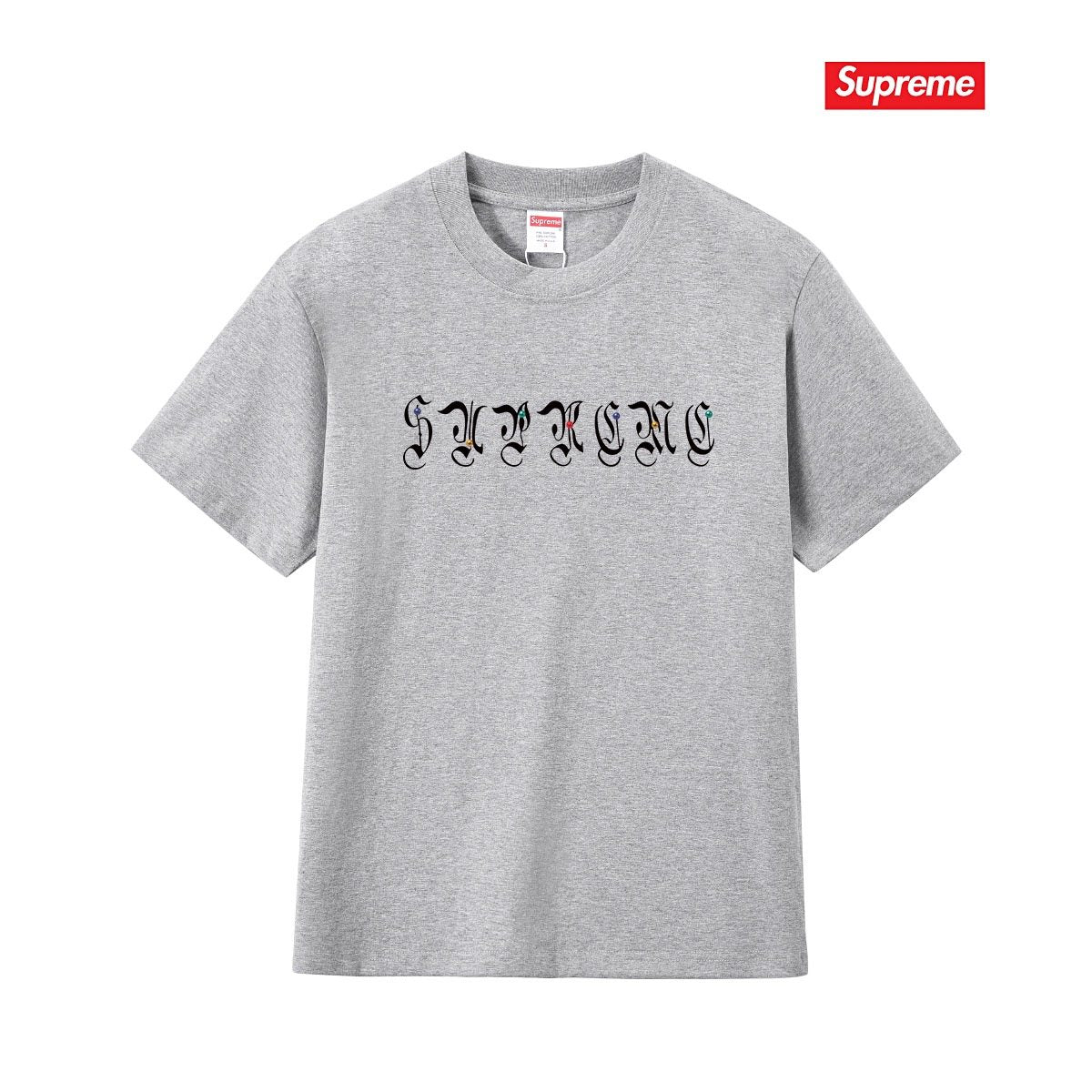 Supreme Gothic Wordmark Short-Sleeve T-Shirt — front