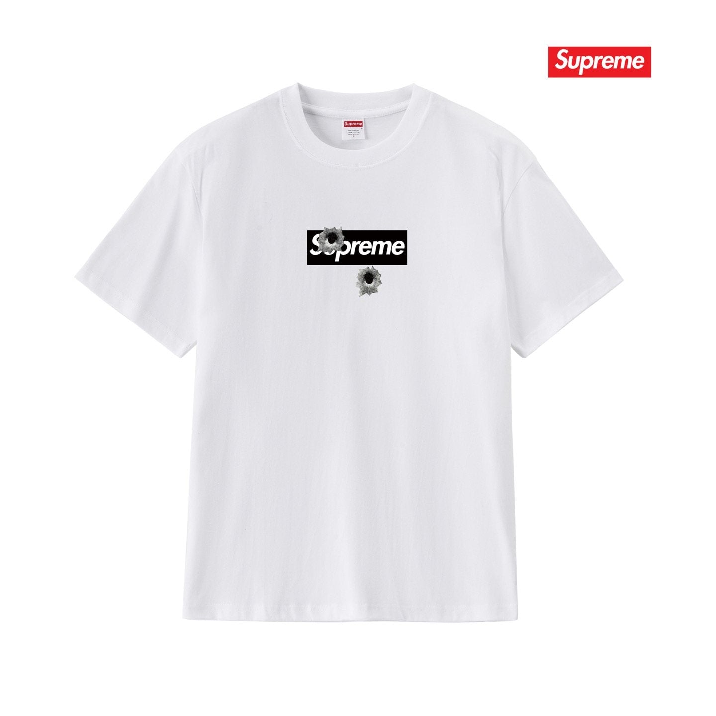 Supreme Bullet Hole Graphic T-Shirt — front