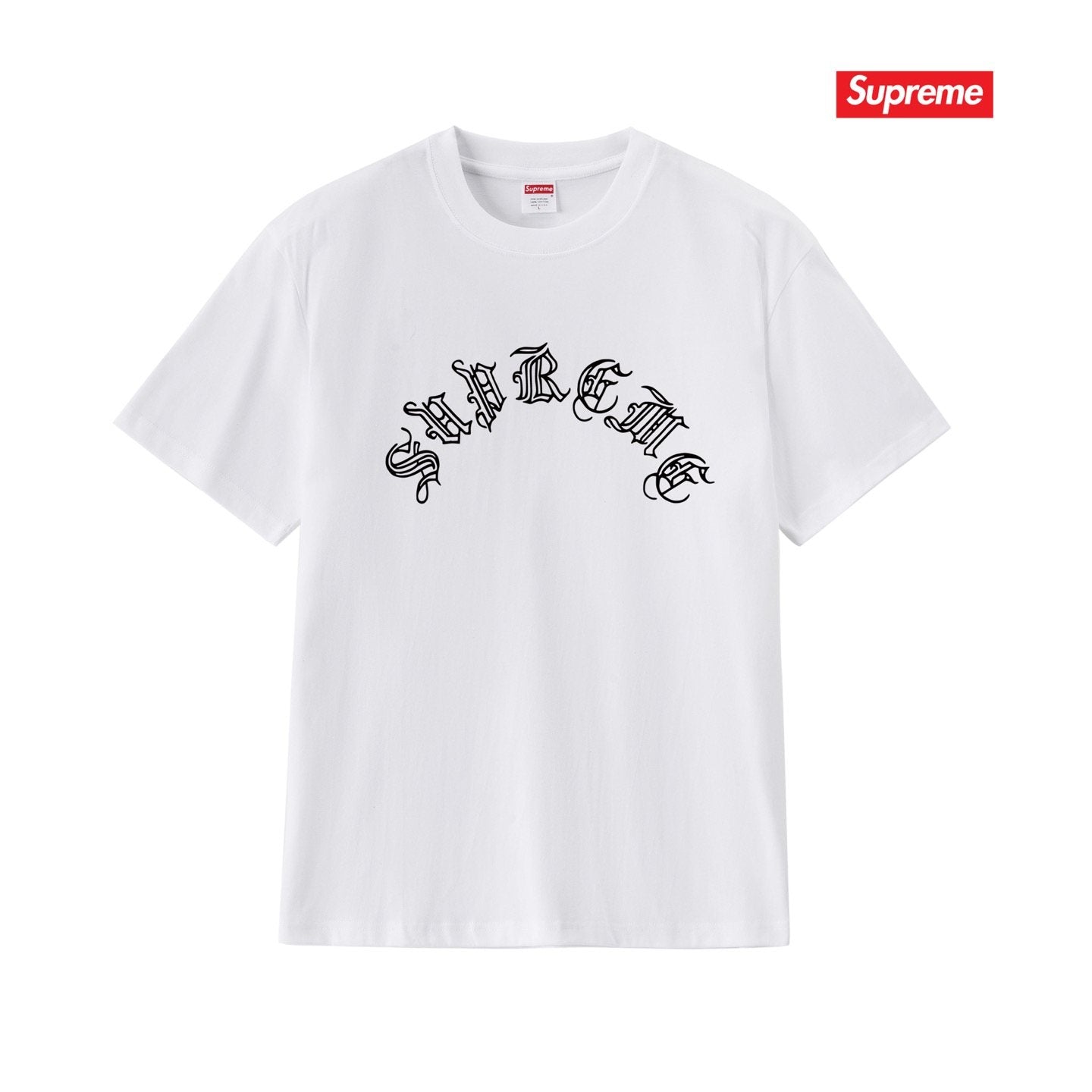 Supreme Arched Gothic Graphic T-Shirt — front