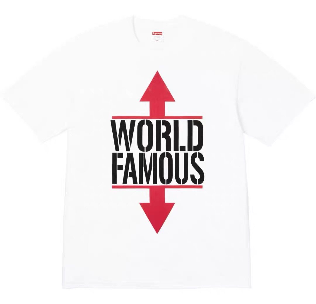 Supreme World Famous Short-Sleeve Graphic T-Shirt — hero