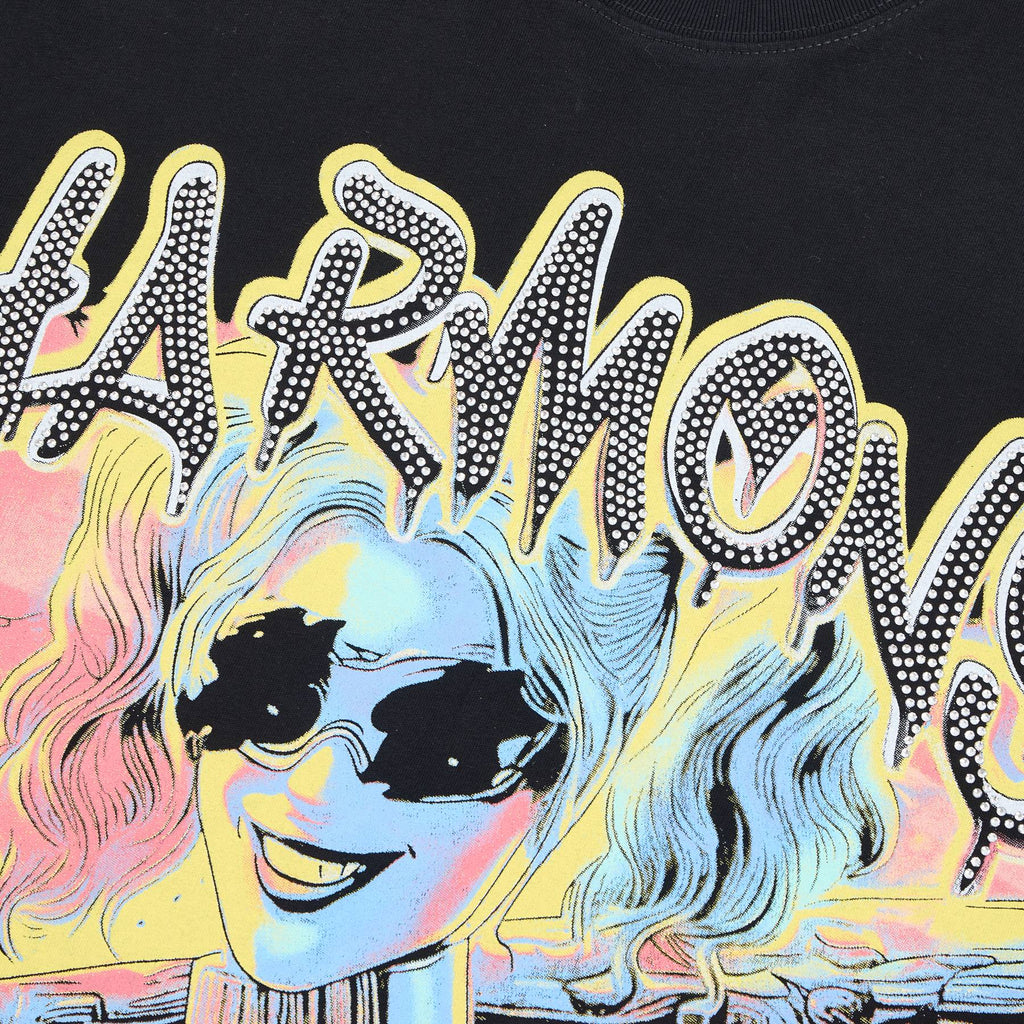 HARMONY Anime Graphic Short-Sleeve T-Shirt — detail
