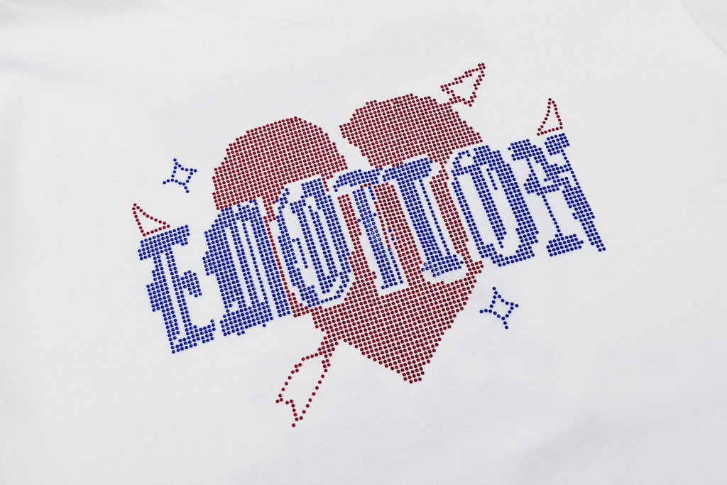 MIXED EMOTION Heart Graphic Short-Sleeve T-Shirt — detail