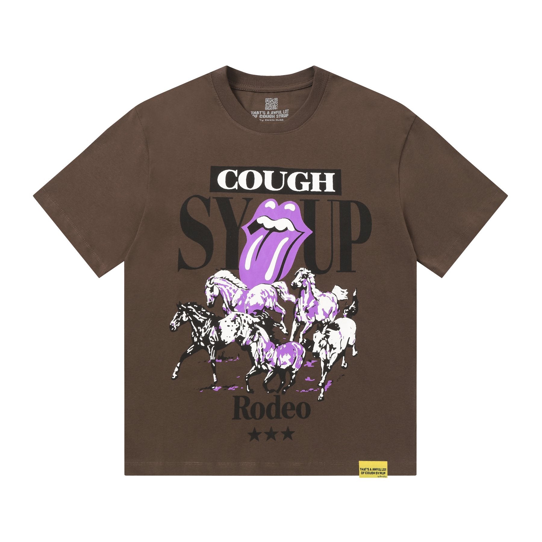 THAT'S A AWFUL LOT OF COUGH SYRUP Front & Back Graphic T-Shirt — front