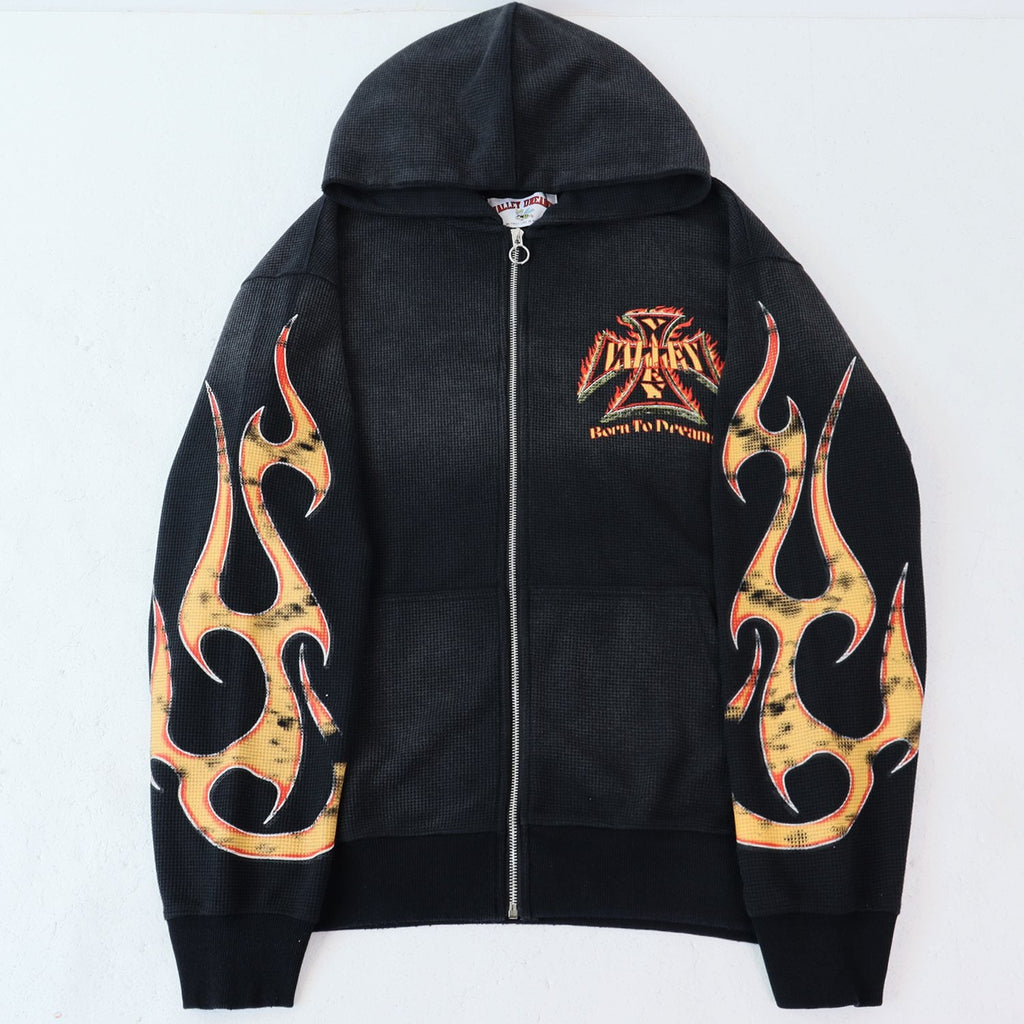 Valley Dreams Death or Glory Flame Zip Hoodie — hero