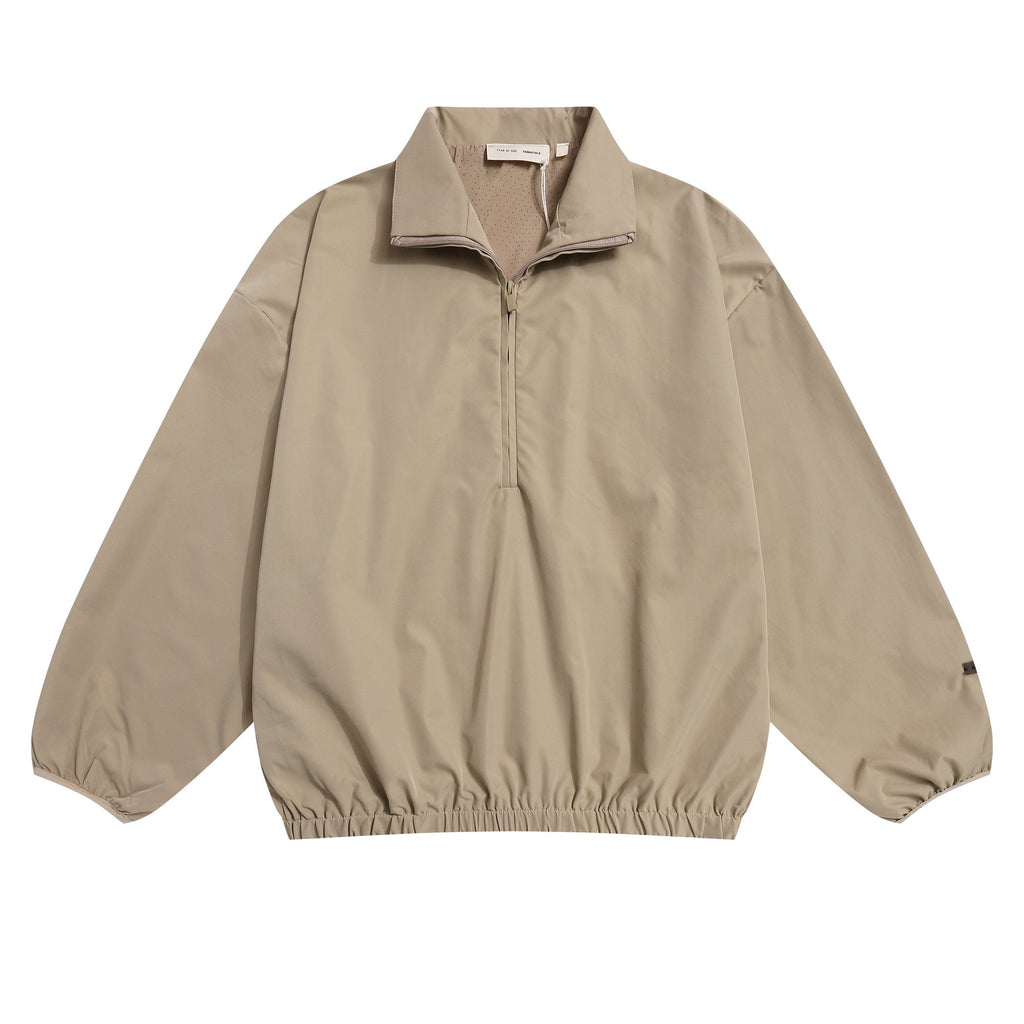 Fear of God Essentials Back Graphic Half-Zip Windbreaker — front