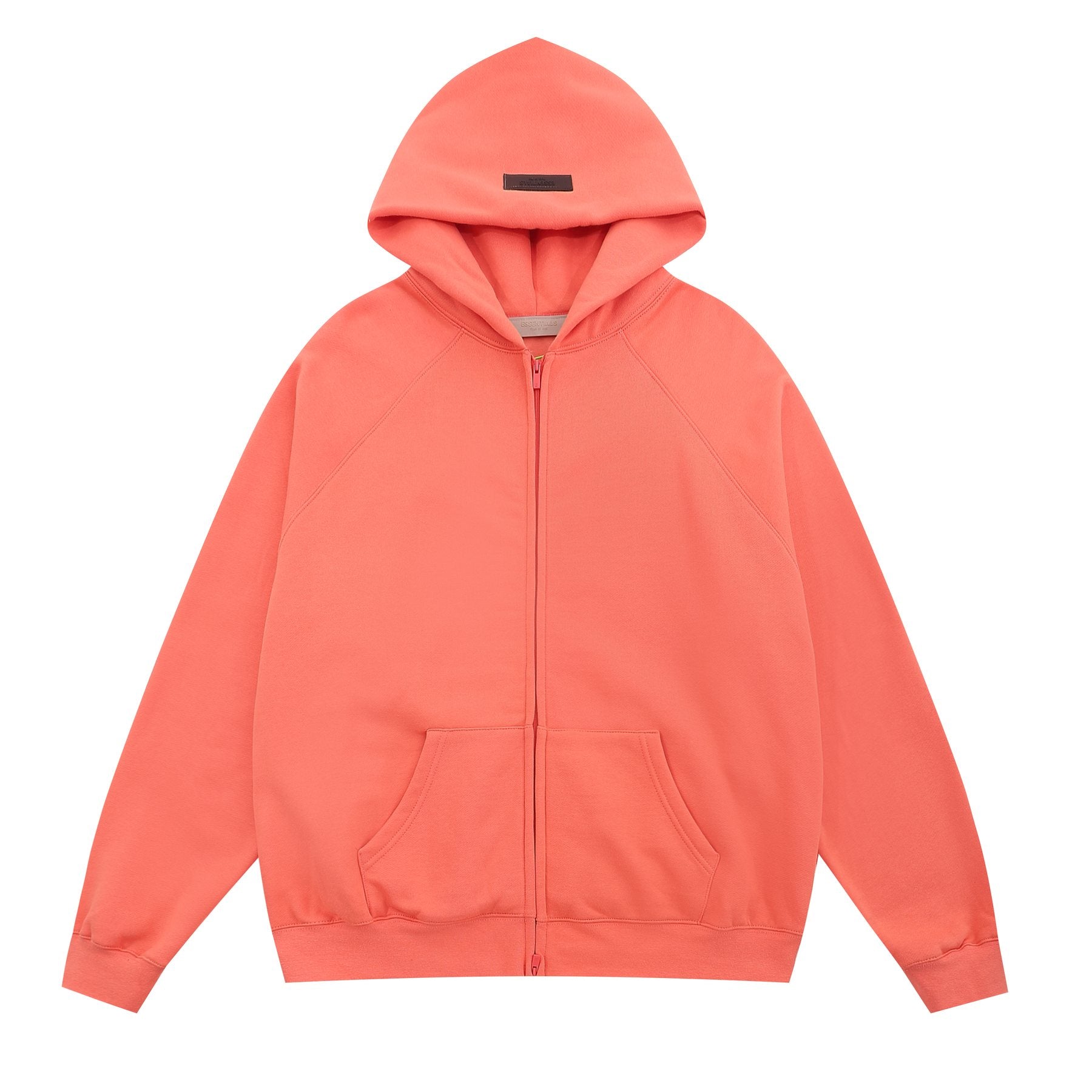 Essentials Fear of God Zip Hoodie — front