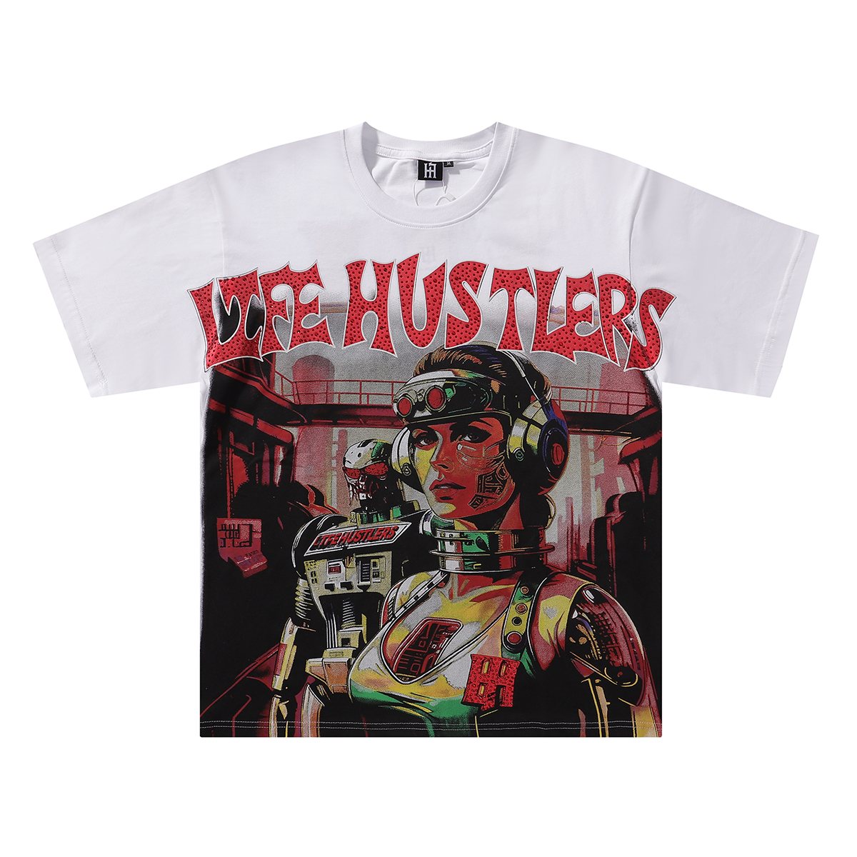 Life Hustlere No Days Off Astronaut Graphic T-Shirt — front